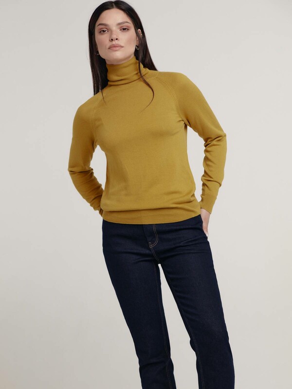 Джемпер женский CONTE LDK 213 Укороченный джемпер с воротником-стойкой