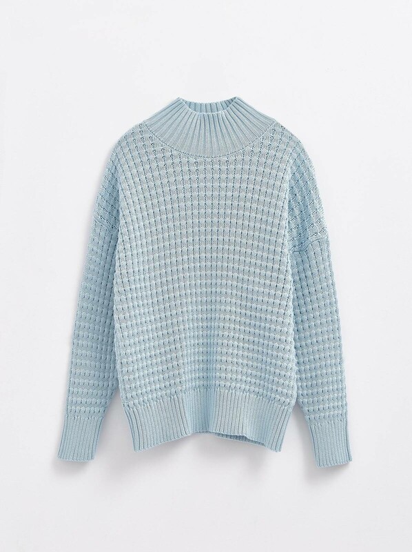 Джемпер женский CONTE LDK220 Джемпер объемного силуэта с воротником-стойкой