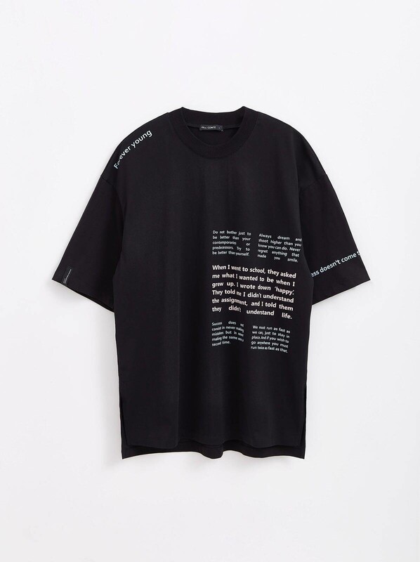 Джемпер женский Oversize-футболка с удлиненной спинкой «Forever young» LD 1679