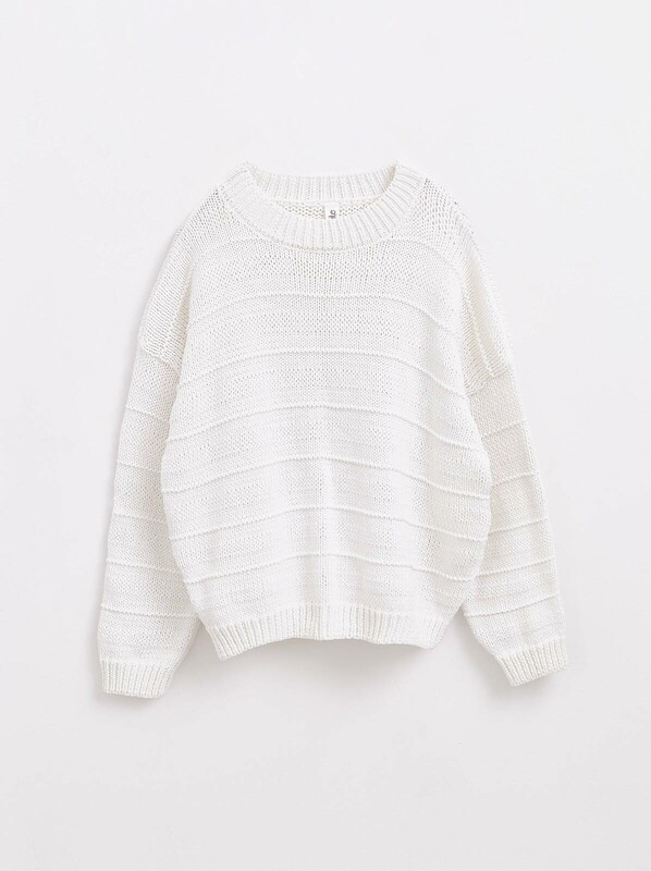 Джемпер женский CONTE Фактурный джемпер крупной вязки из натурального хлопка LDK 180