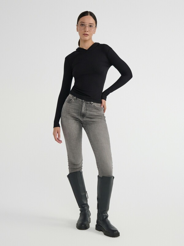 Джемперы CONTE Джемпер в рубчик с капюшоном LD 2959