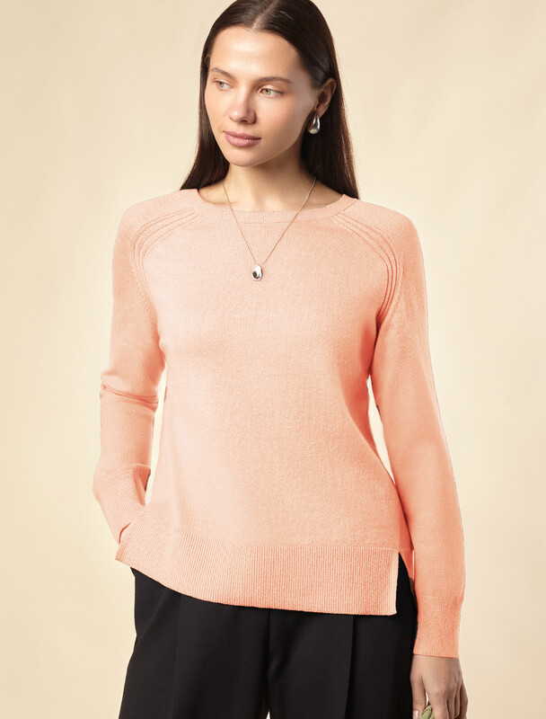 Джемпер тонкой вязки из хлопка с кашемиром