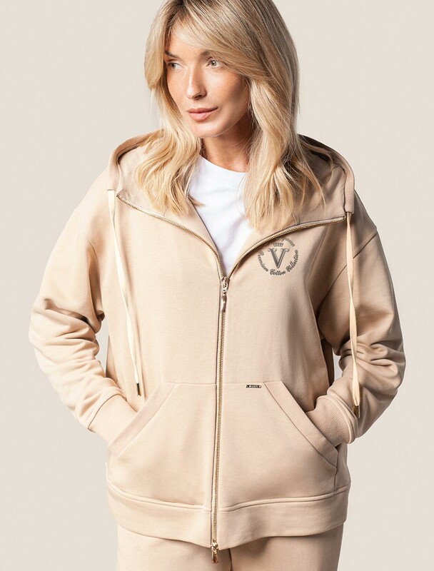 Худи на молнии из премиального футера трехнитки