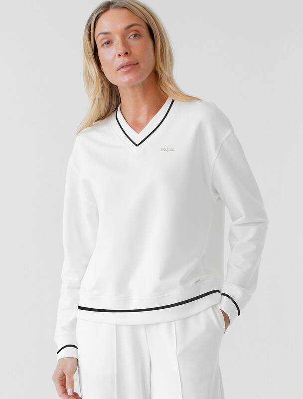 Джемпер из эластичного футера двухнитки