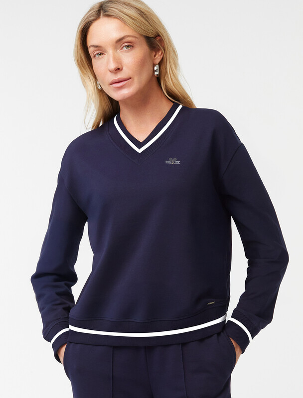 Джемпер из эластичного футера двухнитки