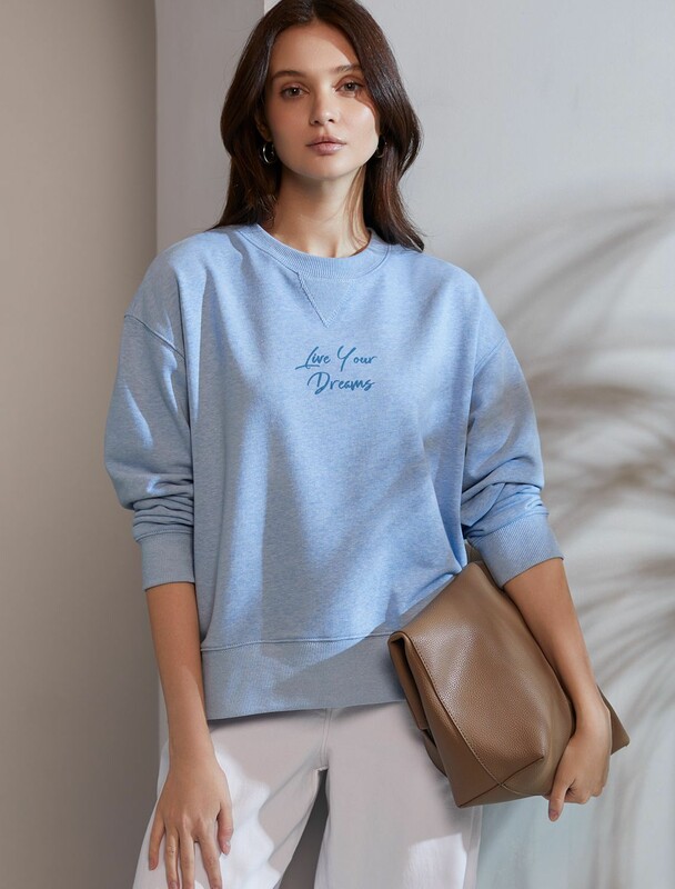 Джемпер из петельчатого футера двухнитки с эластаном