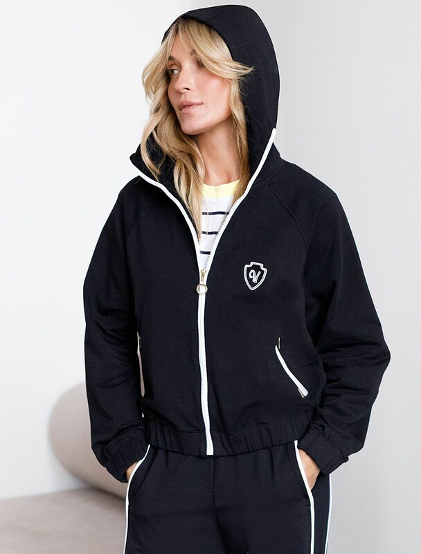 Худи на молнии из петельчатого футера двухнитки с эластаном без начеса