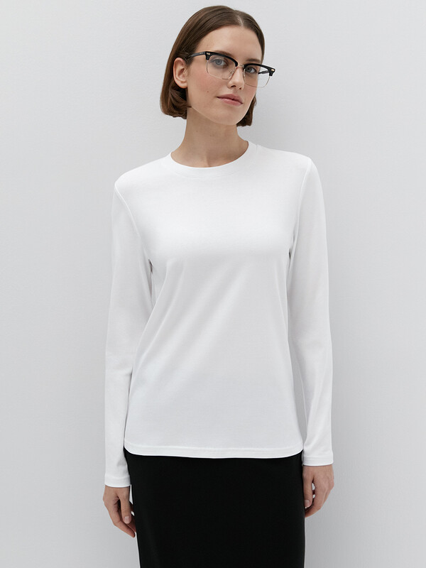 Лонгслив Лонгслив OmT_D1631 Лонгслив жен. прямого кроя, CO+EL