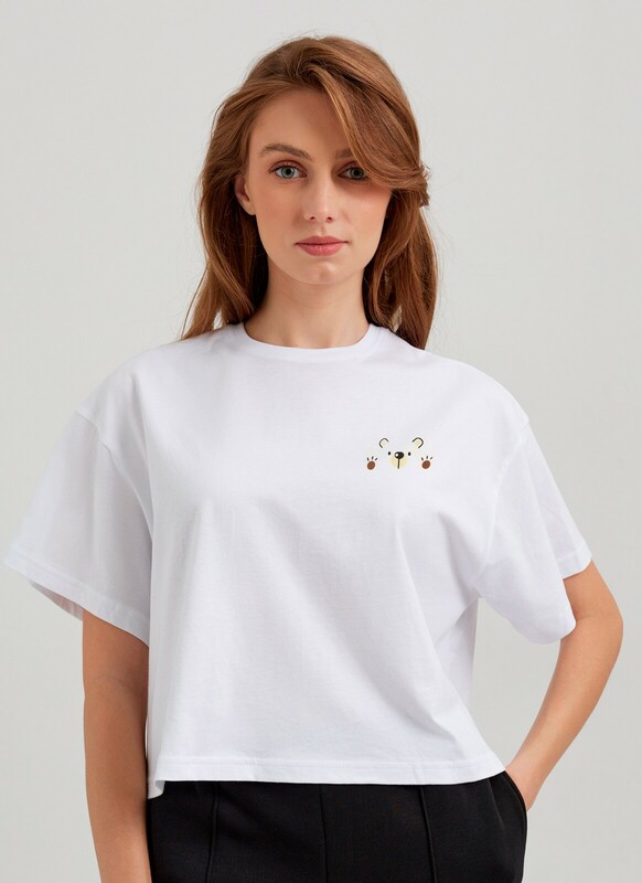 Футболки DEA MIA ФУТБОЛКА ЖЕНСКАЯ 5619 OVERSIZE CROP T-SHIRT