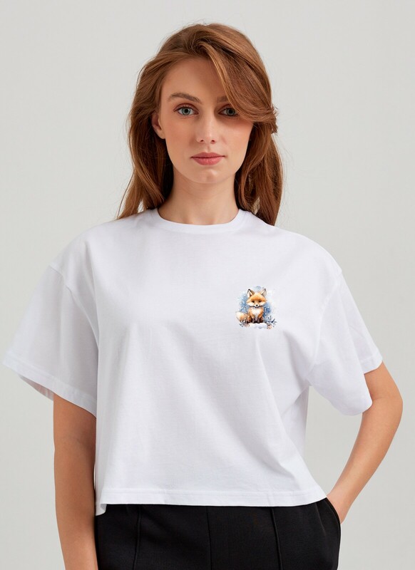 Футболки DEA MIA ФУТБОЛКА ЖЕНСКАЯ 5619 OVERSIZE CROP T-SHIRT