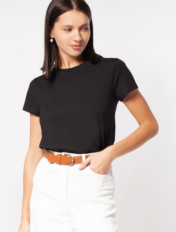 Футболка из премиального хлопка с эластаном