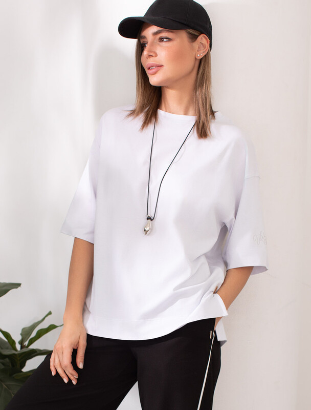 Свободная футболка из премиального хлопка