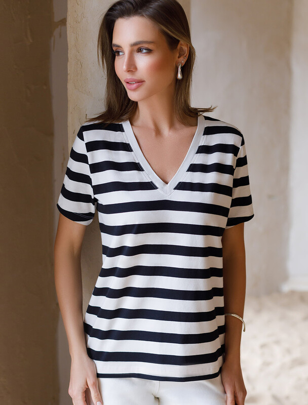 Футболка из премиального хлопка с эластаном