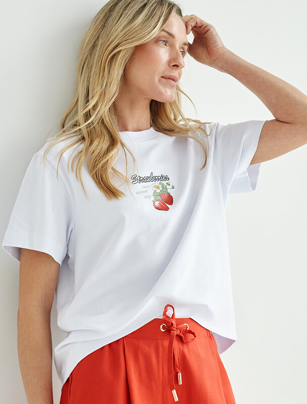 Футболка из премиального хлопка с принтом фольгой