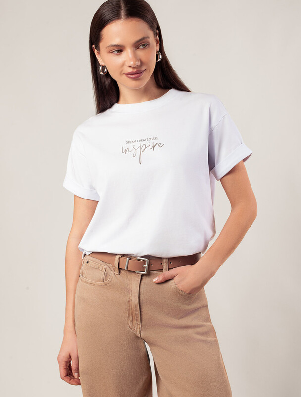 Футболка из премиального хлопка с авторским принтом