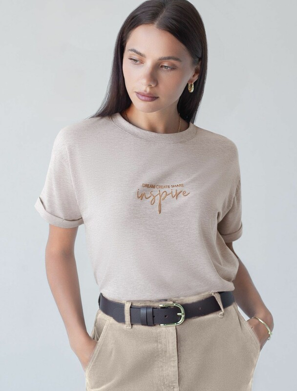 Футболка из премиального хлопка с авторским принтом