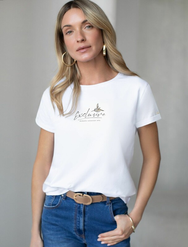 Свободная футболка с принтом из премиального хлопка с эастаном