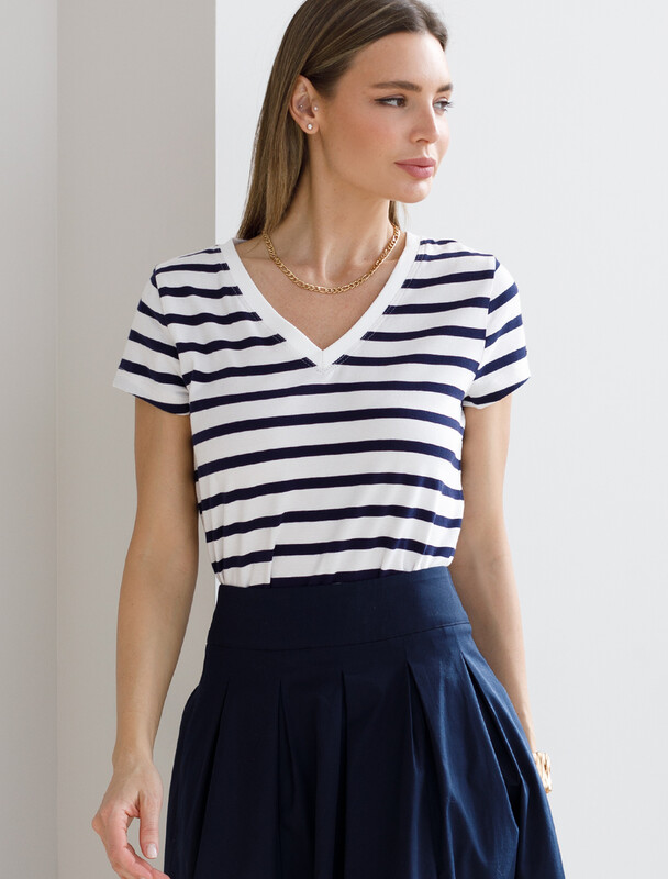 Футболка из премиального хлопка с эластаном