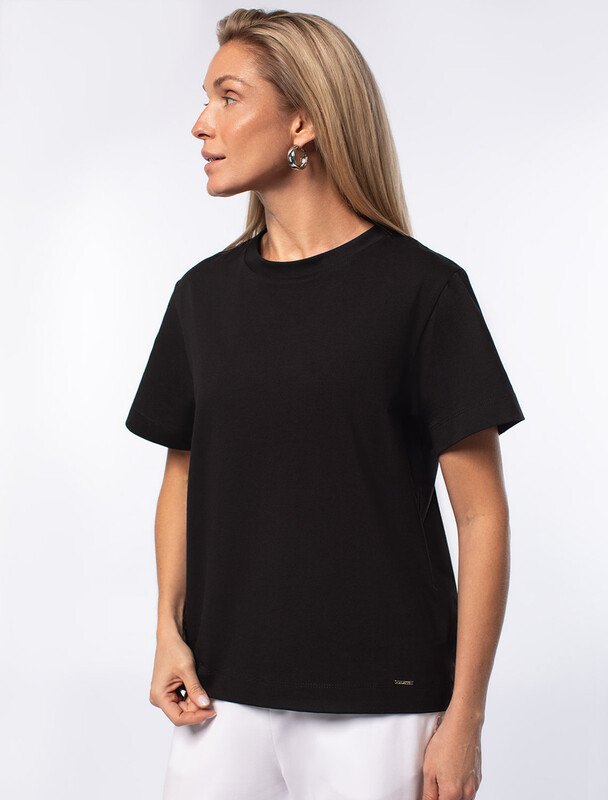 Футболка из премиального хлопка с эластаном