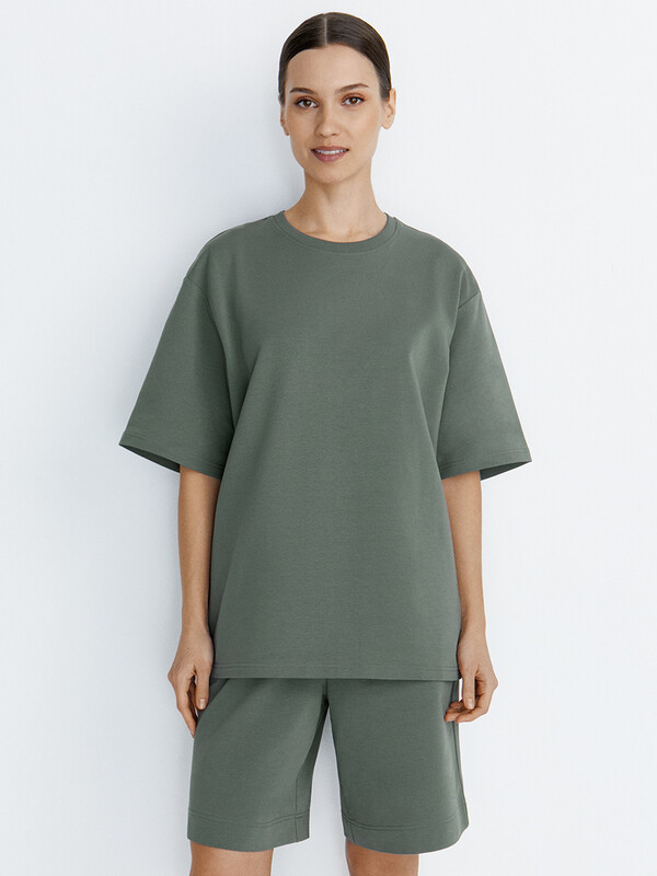 Футболки Футболки OmD 1453С Футболка жен. OVERSIZE, CO+EL