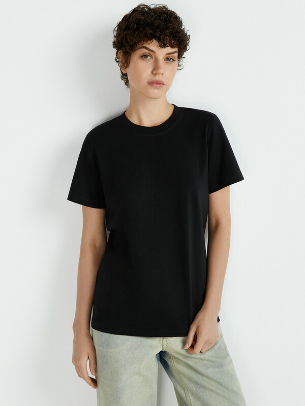 Футболки Футболки OmT_D1203 Футболка жен. прямого кроя, CO+EL