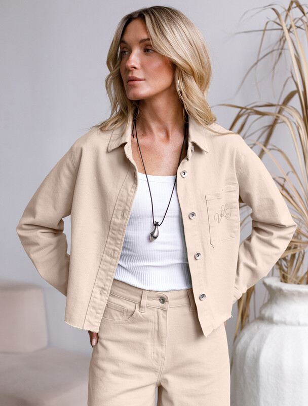 Куртка из денима с эластаном