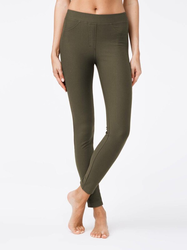 Трикотажные CONTE WINDY Джеггинсы с высокой посадкой и термоэффектом