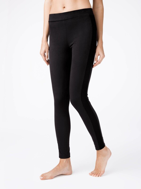 Леггинсы женские CONTE Ультрамодные леггинсы из искусственной замши c лампасами VELVET CHIC