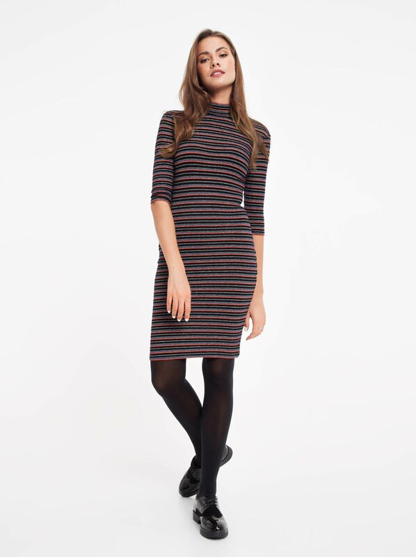 Платье женское CONTE Платье в полоску с мерцающим блеском 836-1