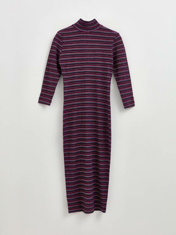 Платье женское CONTE LPL 836 Платье в полоску с мерцающим блеском 