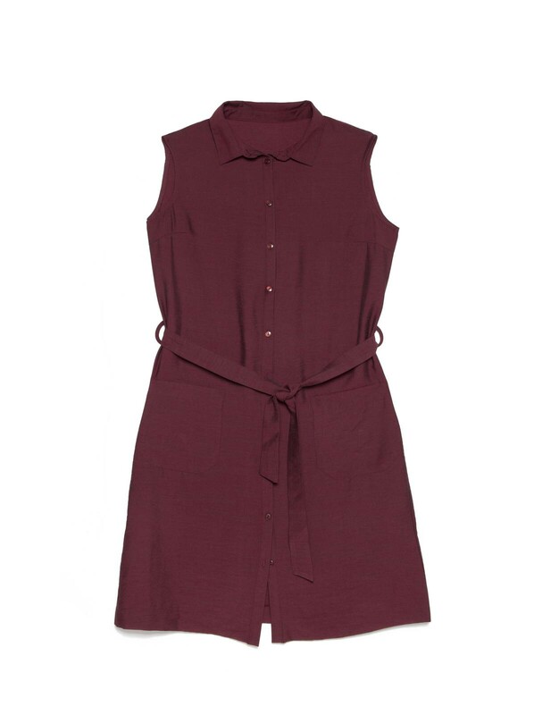 Платье женское CONTE Платье-рубашка без рукавов с легким блеском LPL 915