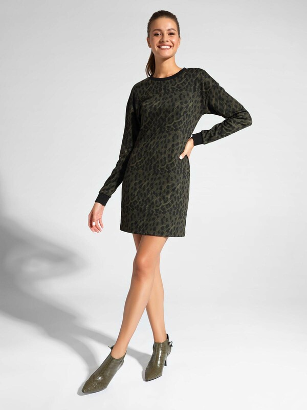 Платье женское CONTE Платье с леопардовым рисунком LPL 1045