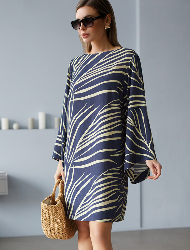 Платье из вискозы с лиоцеллом