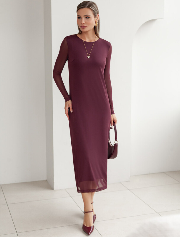 Платье из сетки с подкладкой