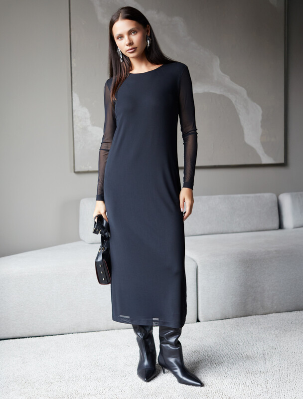 Платье из сетки с подкладкой