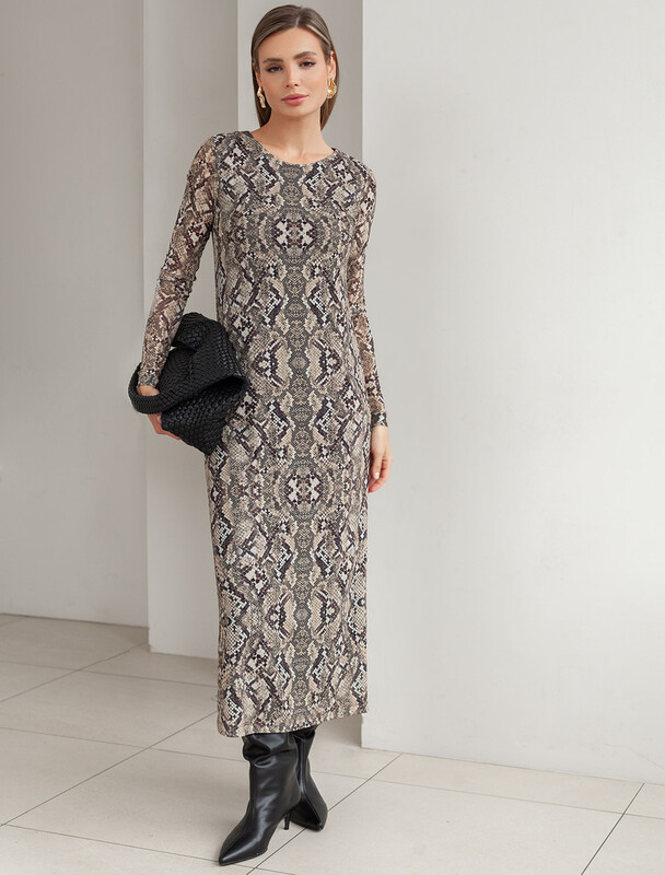 Платье из сетки с подкладкой