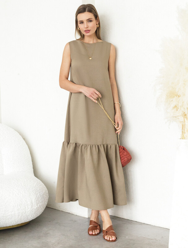 Платье из плотного лиоцелла