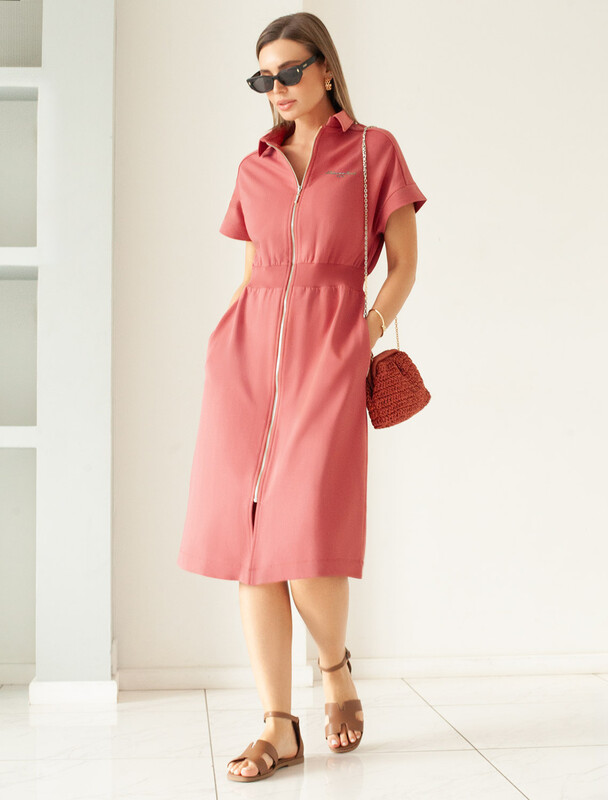 Платье из футера двухнитки с эластаном