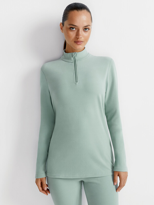 Термолонгслив Термолонгслив OmD 1622T PV Лонгслив стойка молния жен. "Термо"