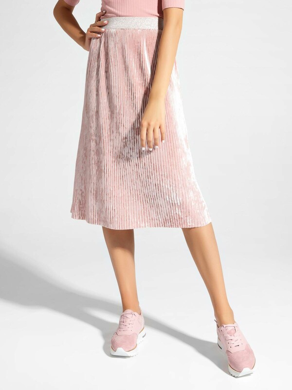Юбки CONTE MADEMOISELLE Велюровая юбка с плиссировкой