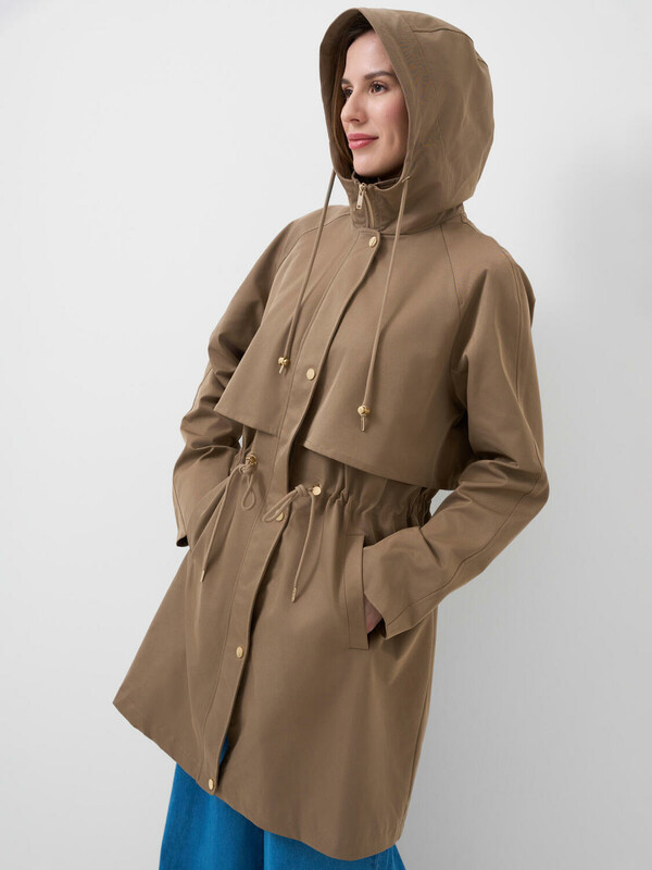 Плащ текстильный с полиуретановым покрытием для женщин