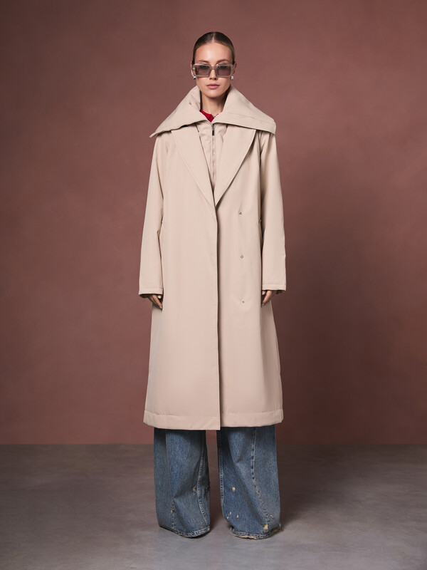 Плащ утепленный