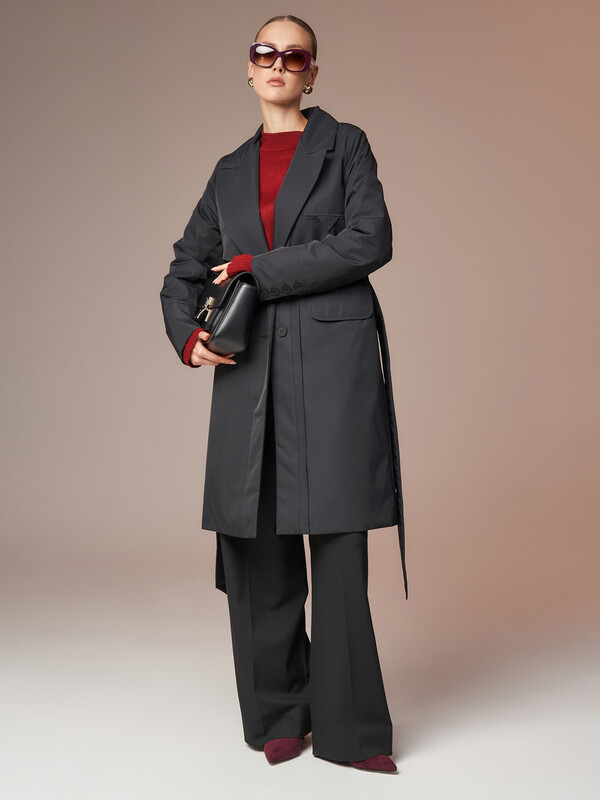 Плащ утепленный