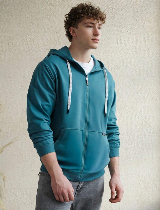 Худи из премиального футера на молнии