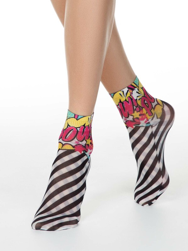 Носки женские CONTE Носки с ярким принтом FANTASY 40