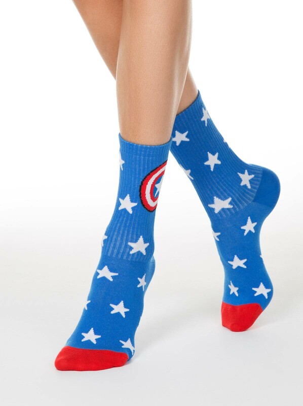 Носки женские CONTE Удлиненные носки с рисунками ©Marvel