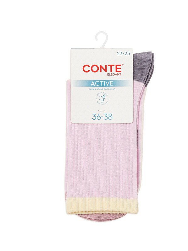 Удлиненные CONTE ACTIVE Удлиненные женские хлопковые носки