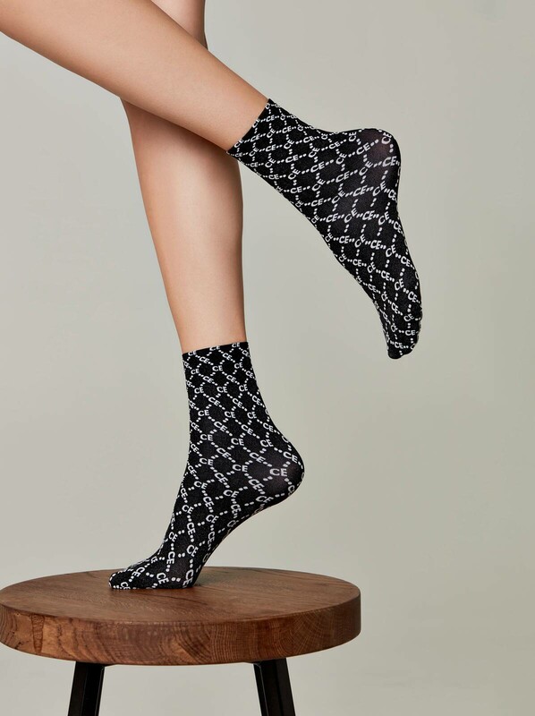 Носки женские CONTE FANTASY Носки в ромбы с отсылкой к логотипу бренда 