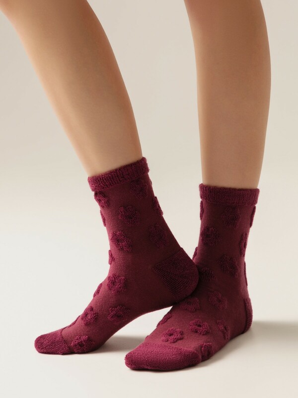 Теплые CONTE COMFORT Махровые носки из хлопка с объемными рисунками