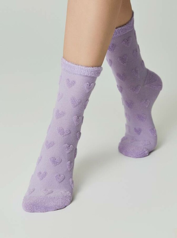 Теплые CONTE COMFORT Махровые носки из хлопка с объемными рисунками